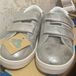 Thereabouts Silver (JcPenny) Girls Ayo slip on Shoe with Memory foam